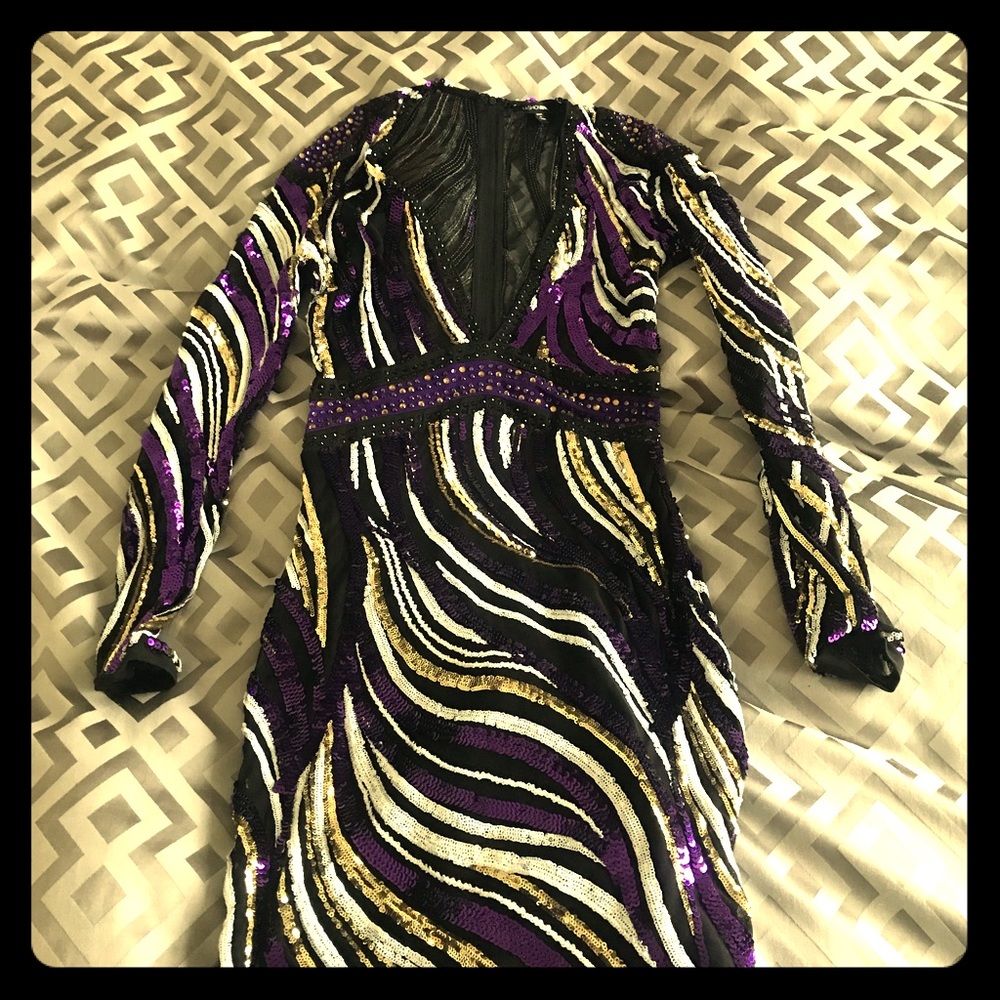 Beautiful sequenced with glitter dress
